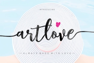 ArtLove: A Script Handwritten Font That Feels Like a First Sketch