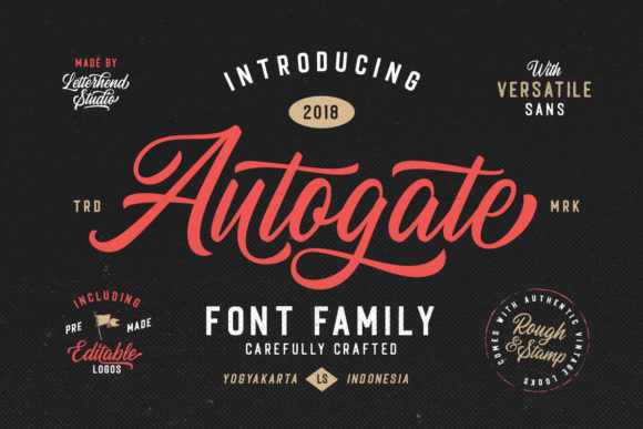 Autogate Family: A Script + Sans Font Duo That Just Works