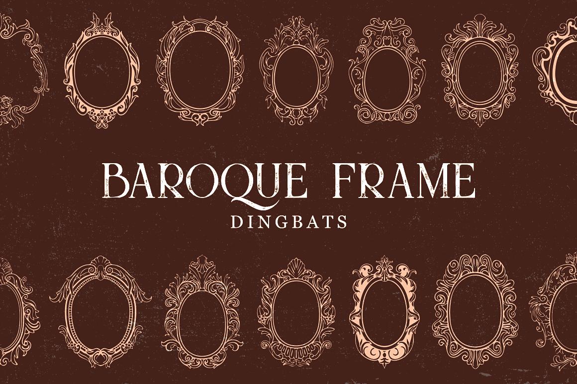 Baroque Frame Dingbat: A Strategic Display Font for Brand Visuals