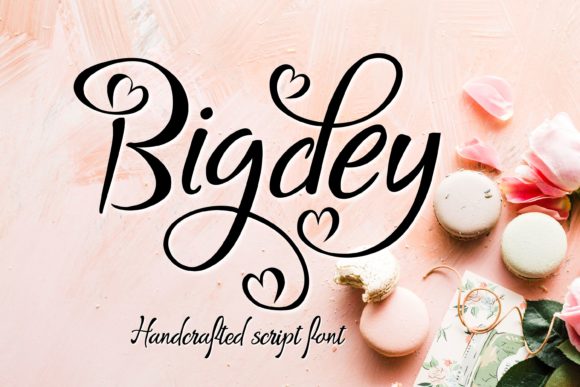 Bigdey Font: Romantic Script for Craft Projects