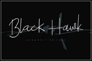 Black Hawk Font: Handwritten Elegance
