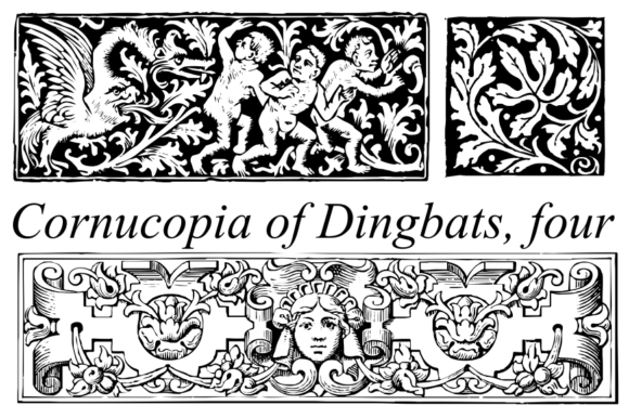 Cornucopia of Dingbats Four: A Vintage Font That Adds Warmth to Real Business Branding