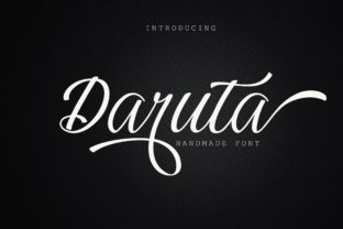 Daruta: A Fresh Handwritten Script Font