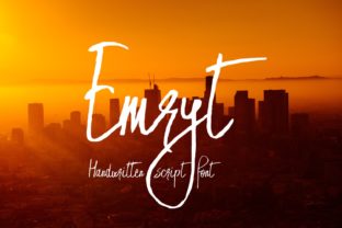 Emryt: A Handwritten Script Font for Crafters