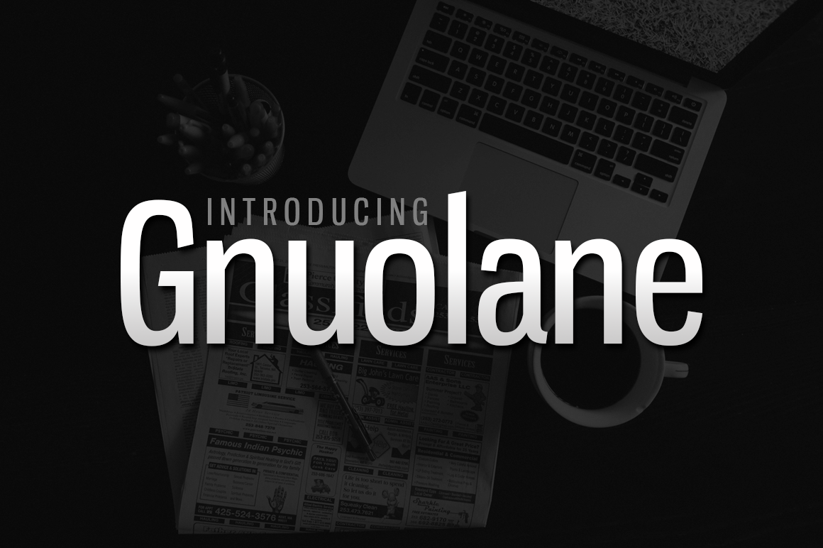Gnuolane: A Bold Font for Web Design