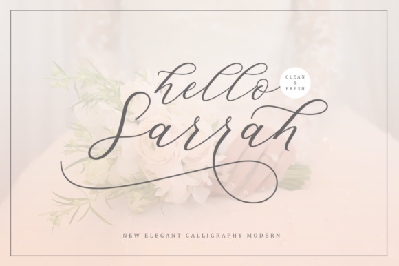 Hello Sarrah: A Delicate Script for Stylish Headlines