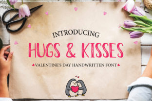 Hugs Kisses: A Playful Handwritten Font for Valentine’s Day Joy