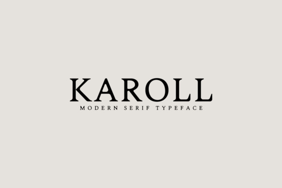 Karoll: A Sophisticated Serif Font for Editorial Design