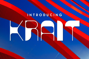 Krait: A Modern Geometric Font for Creative Projects