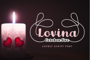Lovina October Five: A Script Font That Feels Like Hand-Drawn Magic