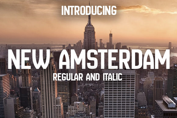 New Amsterdam Font: Clean, Confident Display Type for Campaigns