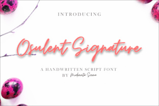 Osulent: A Modern Script Font That Feels Like Ink on Paper