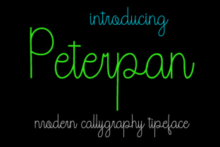 Peterpan: A Fun Handwritten Font for Creative Projects