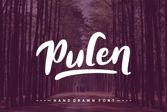 Pulen: A Hand-Drawn Script Font That Feels Like Your Best Craft Project