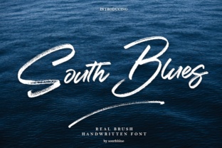 South Blue: A Script Font That Breathes Life Into Editorial Moments