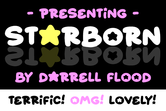 Starborn: A Playful, Star-Studded Display Font for Branding