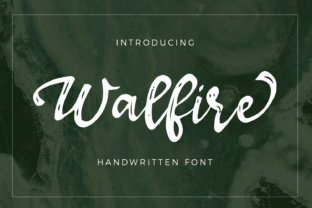 Walfire: A Bold Handwritten Font
